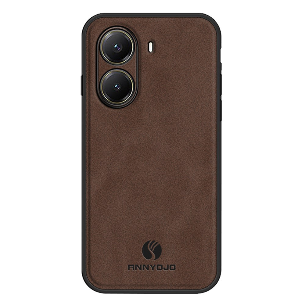 ANNYOJO For Xiaomi Poco X7 Pro 5G / Redmi Turbo 4 5G Case PU Leather + PC + TPU Anti Drop Phone Back Cover