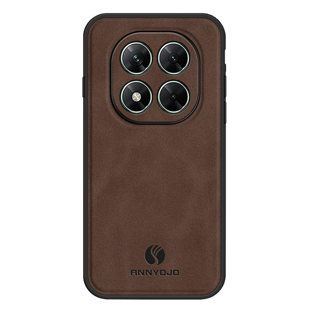 ANNYOJO For Xiaomi Poco X7 5G Case PU Leather + PC + TPU Anti Drop Phone Back Cover