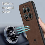 ANNYOJO For Xiaomi Poco X7 5G Case PU Leather + PC + TPU Anti Drop Phone Back Cover