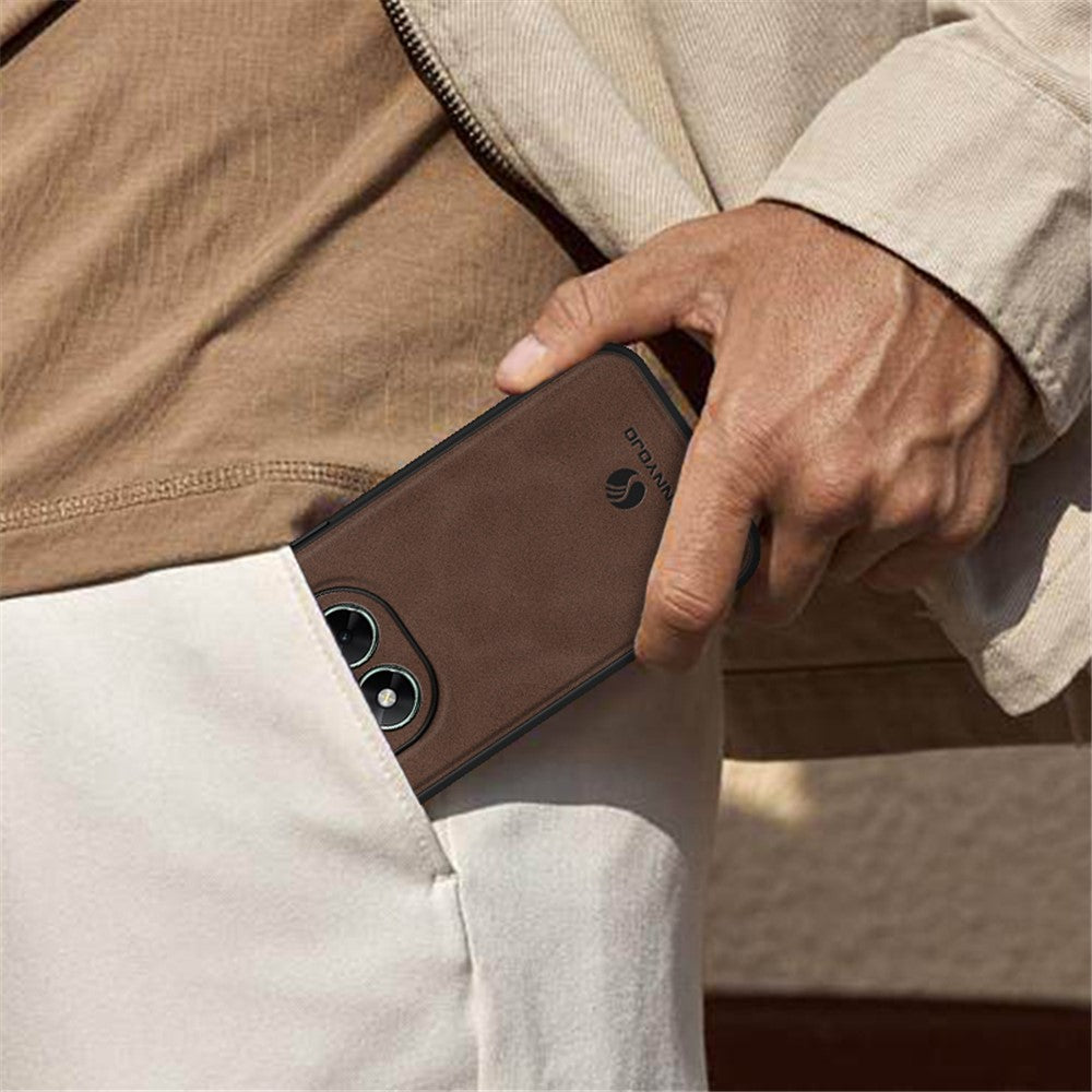 ANNYOJO For Xiaomi Poco X7 5G Case PU Leather + PC + TPU Anti Drop Phone Back Cover