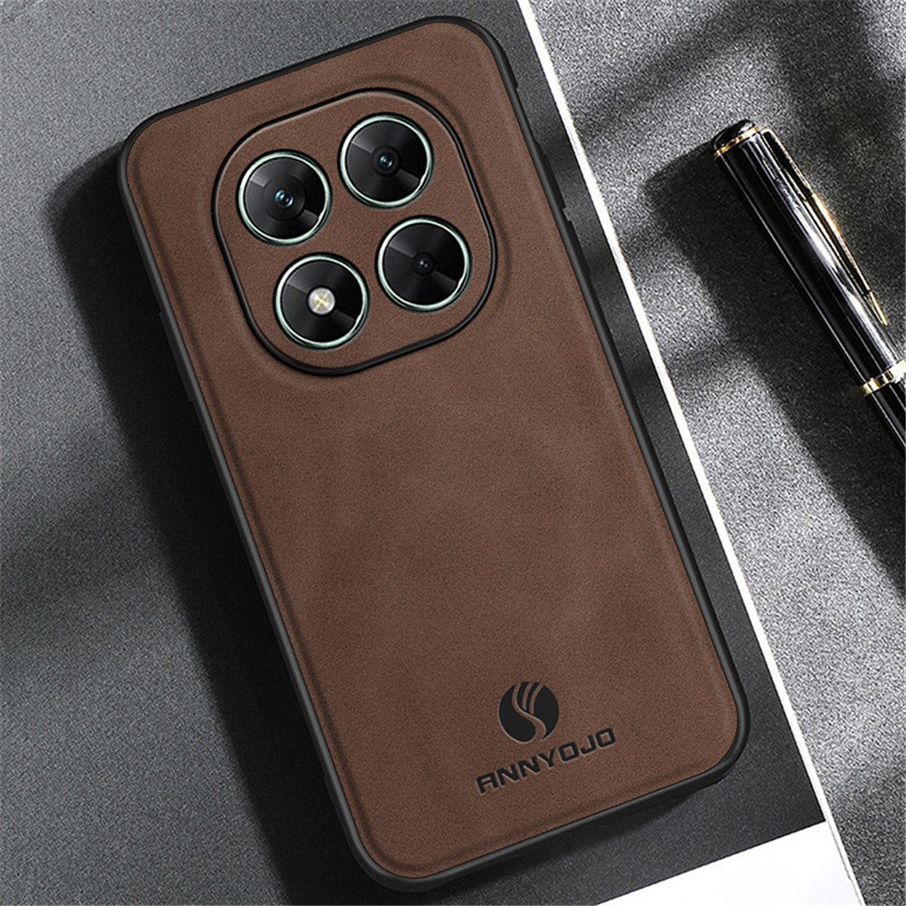 ANNYOJO For Xiaomi Poco X7 5G Case PU Leather + PC + TPU Anti Drop Phone Back Cover