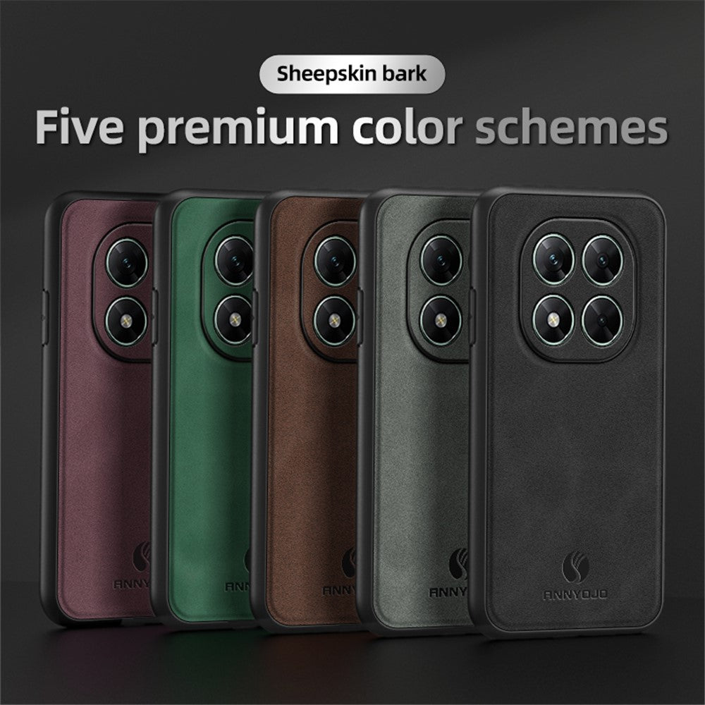 ANNYOJO For Xiaomi Poco X7 5G Case PU Leather + PC + TPU Anti Drop Phone Back Cover