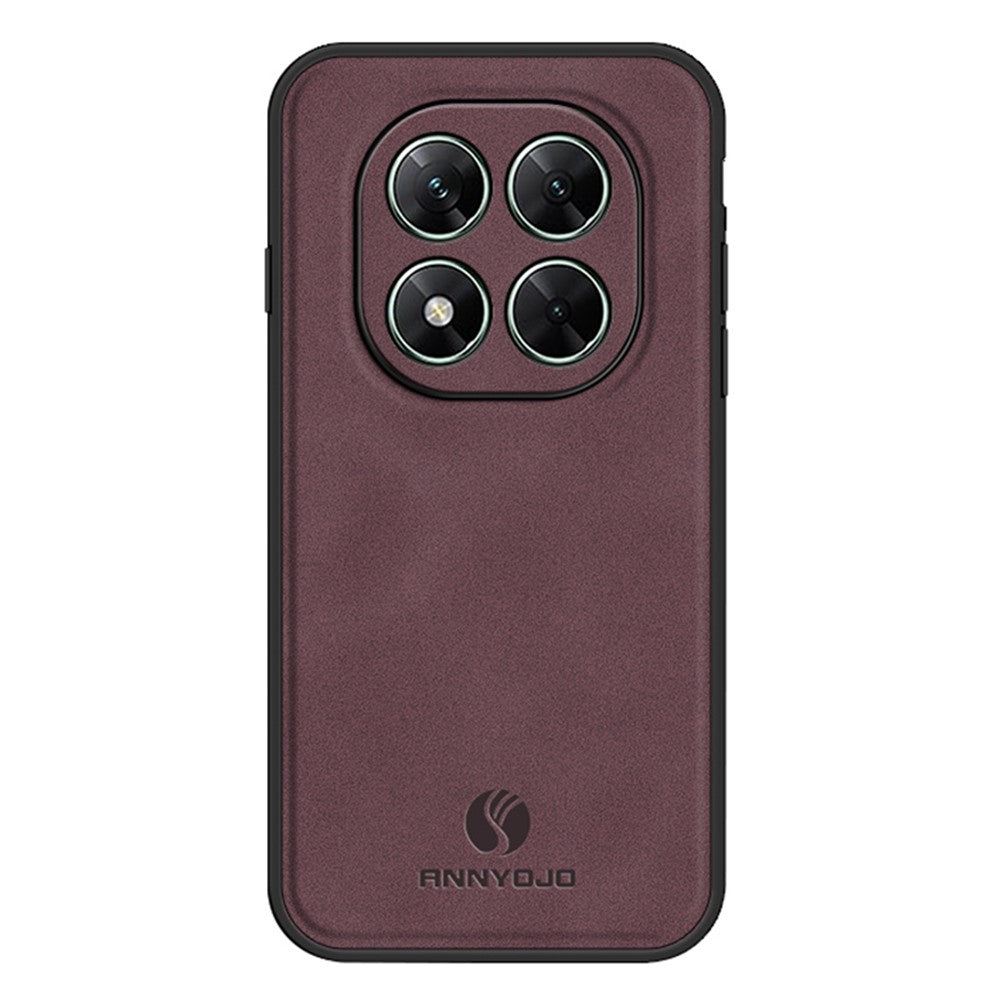 ANNYOJO For Xiaomi Poco X7 5G Case PU Leather + PC + TPU Anti Drop Phone Back Cover