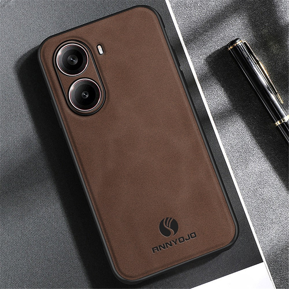 ANNYOJO For Xiaomi Redmi Turbo 4 5G Case PU Leather + PC + TPU Anti Drop Phone Back Cover