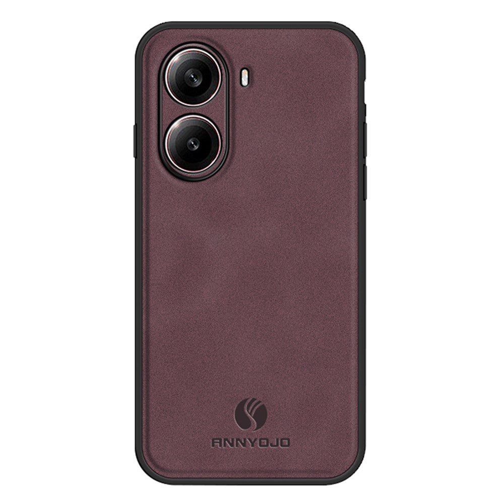 ANNYOJO For Xiaomi Redmi Turbo 4 5G Case PU Leather + PC + TPU Anti Drop Phone Back Cover