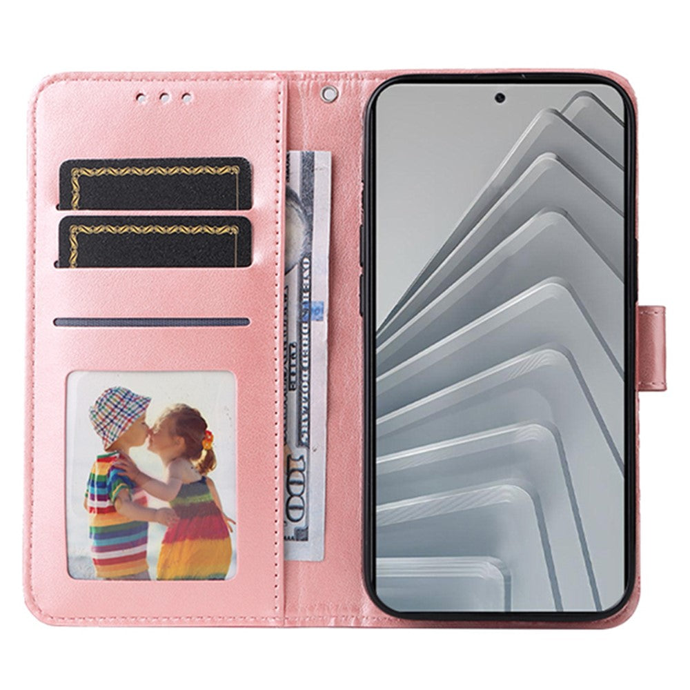 For Xiaomi Redmi Note 14 4G (163.25mm) Case Sunflower Imprint Leather Wallet Phone Cover