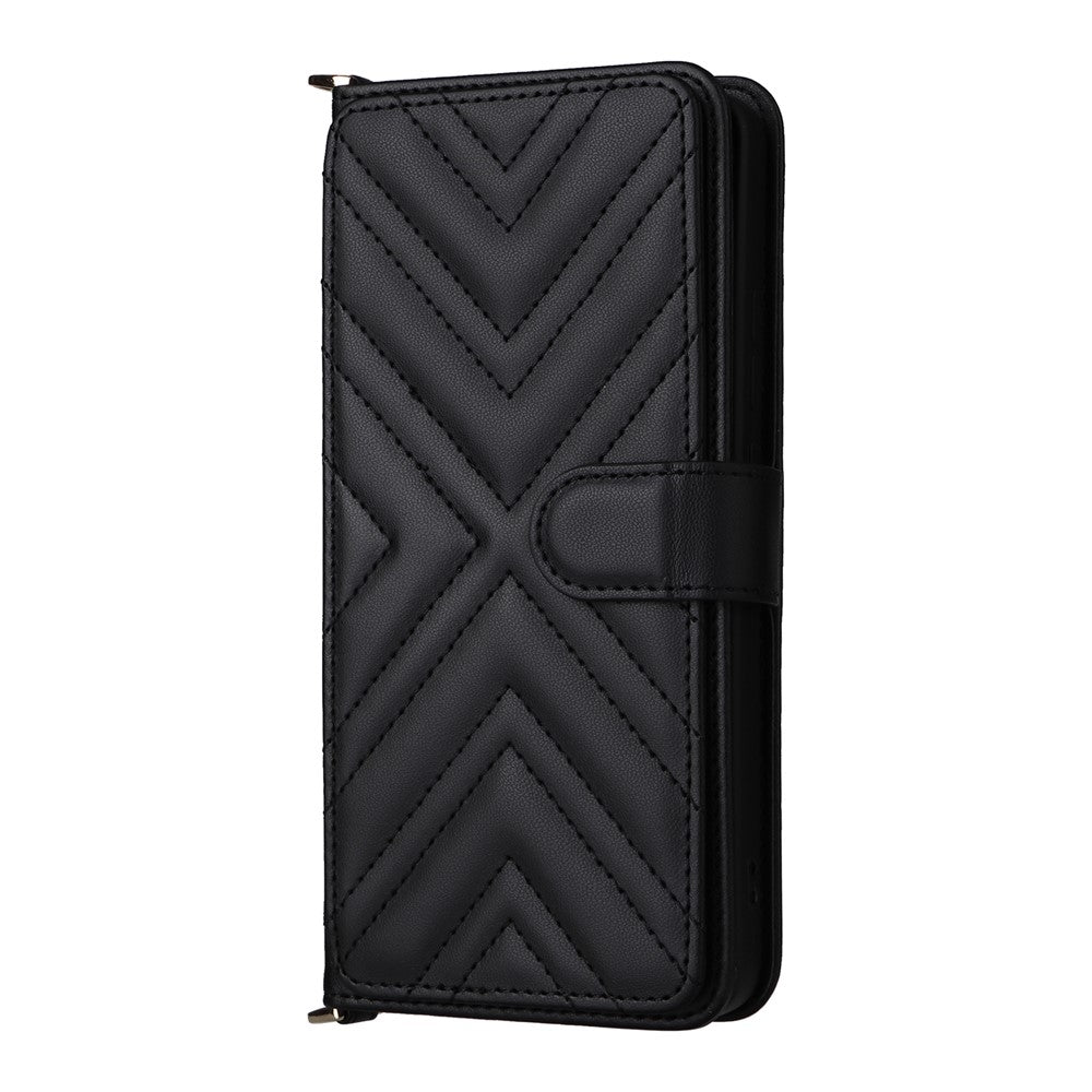 For Xiaomi Poco X7 Pro 5G / Redmi Turbo 4 5G Wallet Case with Shoulder / Wrist Strap Leather Phone Cover Stand