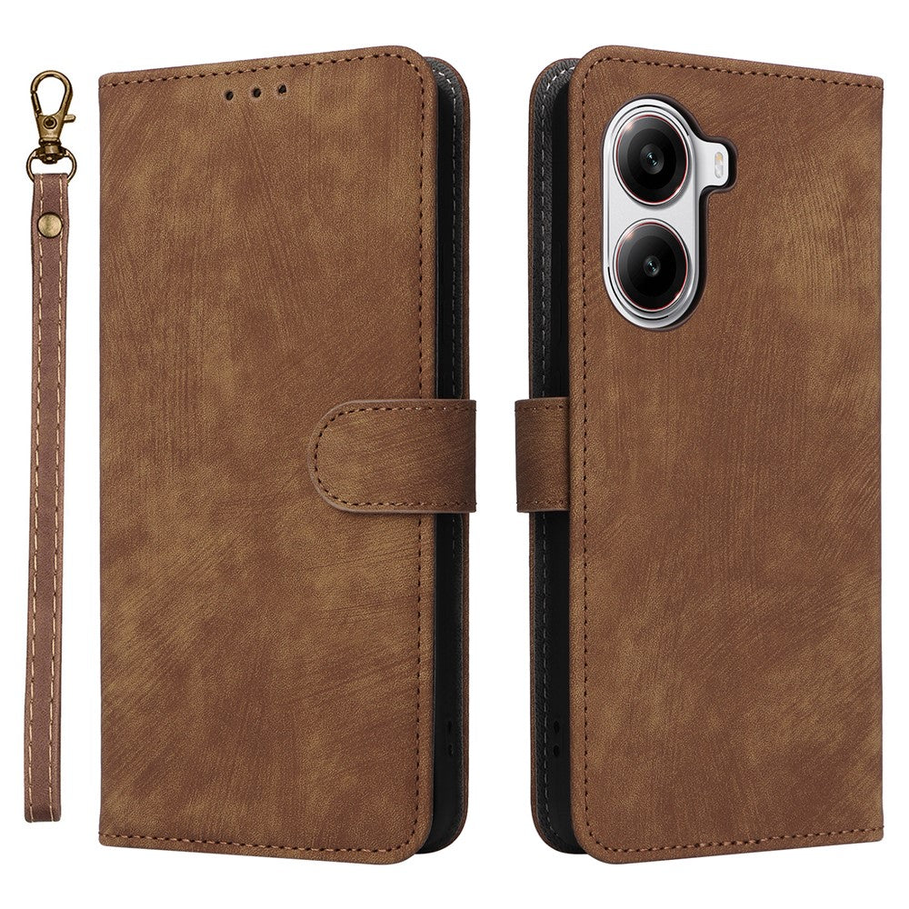 For Xiaomi Poco X7 Pro 5G / Redmi Turbo 4 5G Wallet Case RFID Blocking PU Leather Cover Viewing Stand