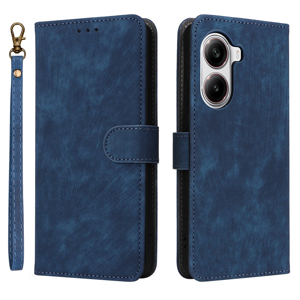 For Xiaomi Poco X7 Pro 5G / Redmi Turbo 4 5G Wallet Case RFID Blocking PU Leather Cover Viewing Stand