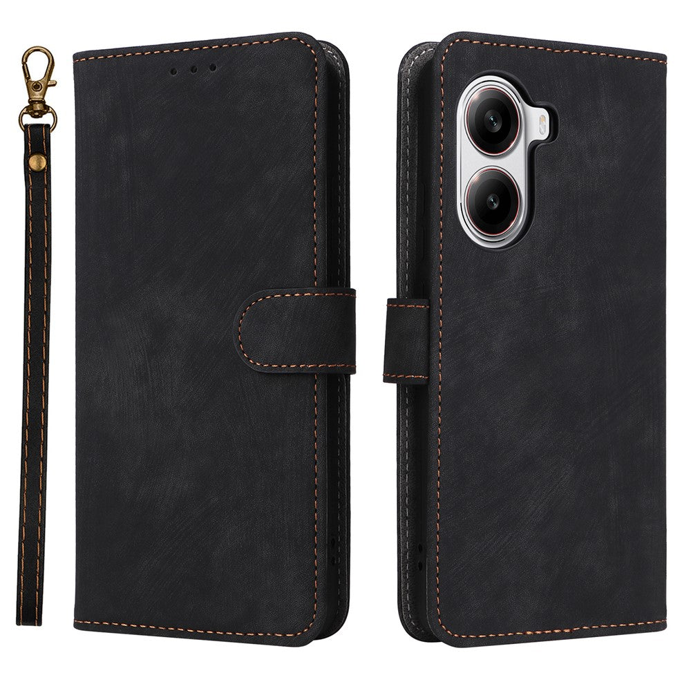 For Xiaomi Poco X7 Pro 5G / Redmi Turbo 4 5G Wallet Case RFID Blocking PU Leather Cover Viewing Stand