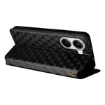 For Xiaomi Poco X7 Pro 5G / Redmi Turbo 4 5G Wallet Case Rhombus Imprinted Leather Phone Cover