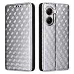 For Xiaomi Poco X7 Pro 5G / Redmi Turbo 4 5G Wallet Case Rhombus Imprinted Leather Phone Cover