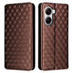For Xiaomi Poco X7 Pro 5G / Redmi Turbo 4 5G Wallet Case Rhombus Imprinted Leather Phone Cover
