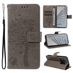 For Xiaomi Redmi Note 14 4G (163.25mm) Phone Case with Stand Cat Tree Pattern Leather Wallet Mobile Cover