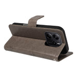 For Xiaomi Redmi Note 14 4G (163.25mm) Phone Case with Stand Cat Tree Pattern Leather Wallet Mobile Cover