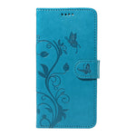 For Xiaomi Redmi Note 14 4G (163.25mm) PU Leather Cases Flower Pattern Wallet Stand Phone Cover with Strap