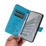 For Xiaomi Redmi Note 14 4G (163.25mm) PU Leather Cases Flower Pattern Wallet Stand Phone Cover with Strap