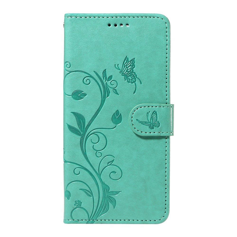 For OnePlus 13 PU Leather Cases Flower Pattern Wallet Stand Phone Cover with Strap