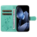 For OnePlus 13 PU Leather Cases Flower Pattern Wallet Stand Phone Cover with Strap