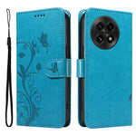 For OnePlus 13 PU Leather Cases Flower Pattern Wallet Stand Phone Cover with Strap