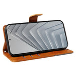 For Xiaomi Redmi Note 14 4G (163.25mm) Leather Case Geometric Line Design Wallet Phone Cover with Wrist Strap