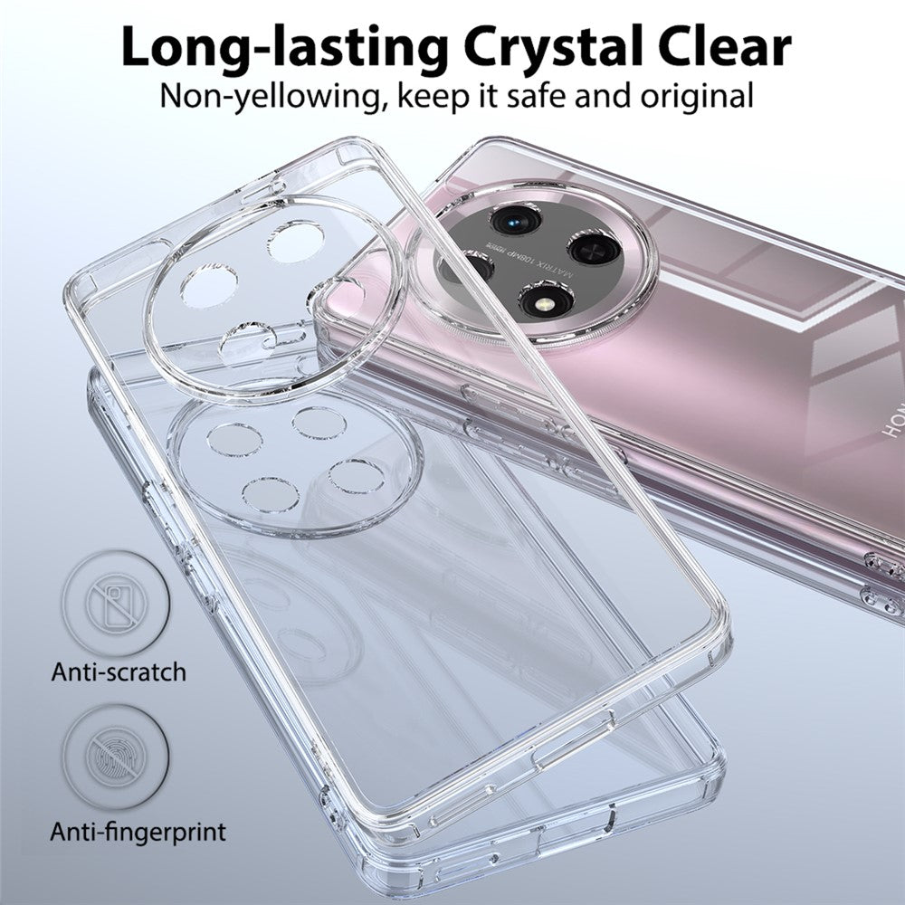 For Honor Magic7 Lite 5G / X9c 5G / X60 Pro 5G Clear Phone Case TPU+Acrylic Shockproof Phone Back Cover