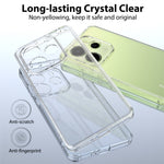 For Xiaomi Redmi Note 14 4G (163.25mm) Clear Phone Case TPU+Acrylic Shockproof Phone Back Cover