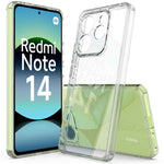 For Xiaomi Redmi Note 14 5G Clear Phone Case TPU+Acrylic Shockproof Phone Back Cover