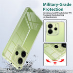 For Xiaomi Redmi Note 14 5G Clear Phone Case TPU+Acrylic Shockproof Phone Back Cover