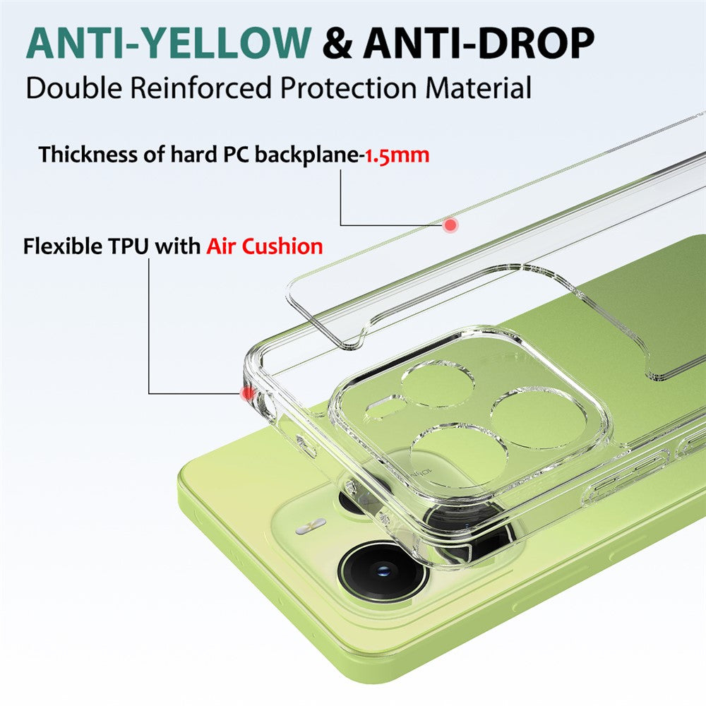 For Xiaomi Redmi Note 14 5G Clear Phone Case TPU+Acrylic Shockproof Phone Back Cover
