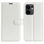 Oppo Reno13 F 5G (Reno 13 FS 5G) / 4G-skal, stötsäkert läderplånboksfodral i litchitextur