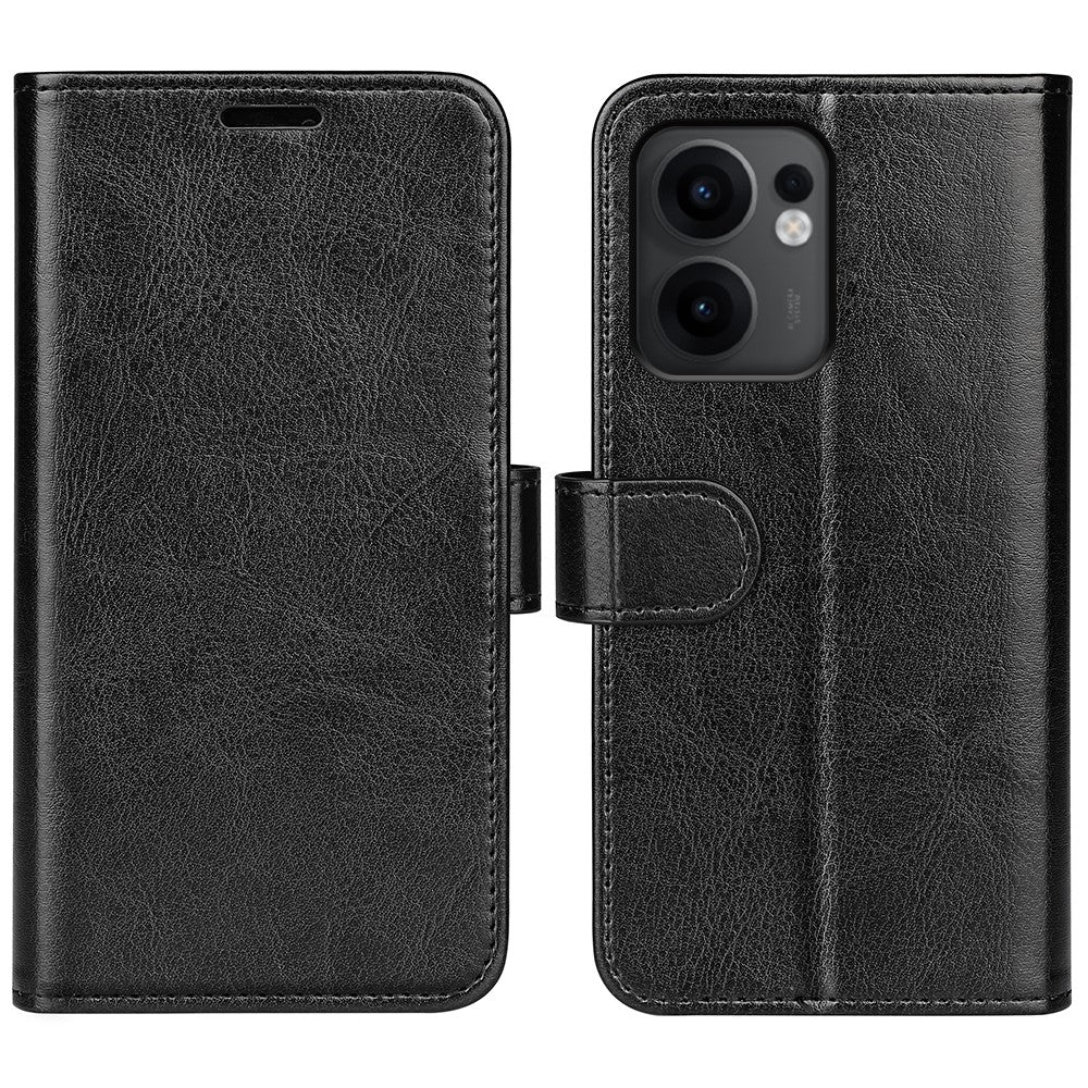 Oppo Reno13 F 5G (Reno 13 FS 5G) / 4G Plånboksfodral Crazy Horse Texture Stand Lädermobilskal