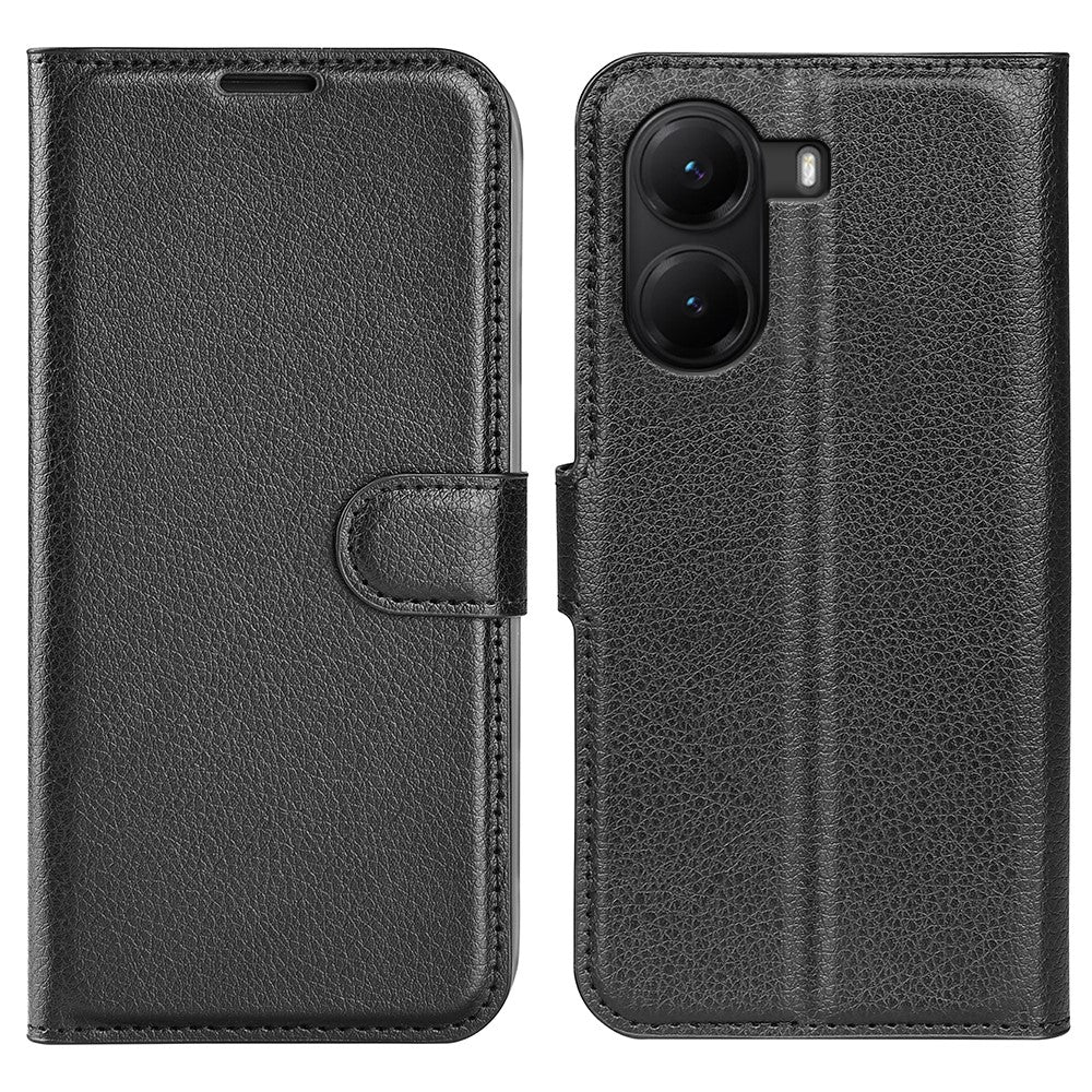 For Xiaomi Poco X7 Pro 5G Case Litchi Texture Shockproof Leather Wallet Phone Cover