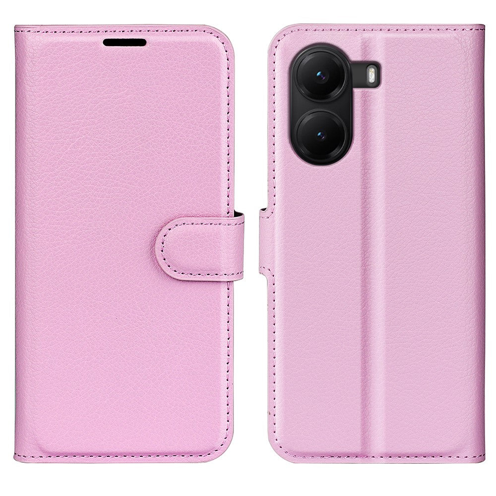 For Xiaomi Poco X7 Pro 5G Case Litchi Texture Shockproof Leather Wallet Phone Cover