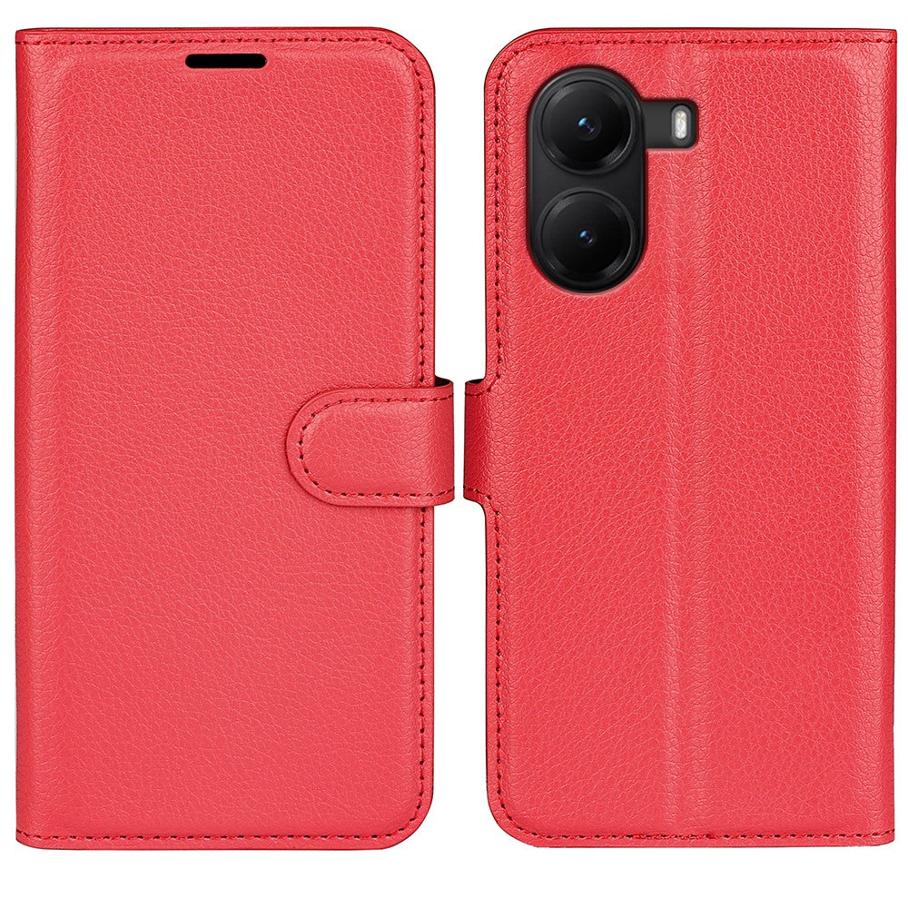 For Xiaomi Poco X7 Pro 5G Case Litchi Texture Shockproof Leather Wallet Phone Cover