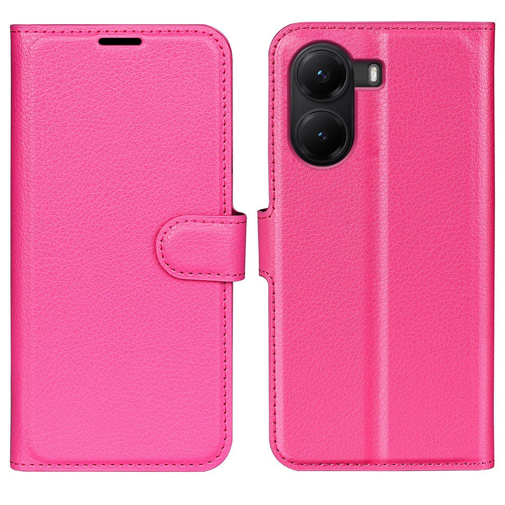 For Xiaomi Poco X7 Pro 5G Case Litchi Texture Shockproof Leather Wallet Phone Cover