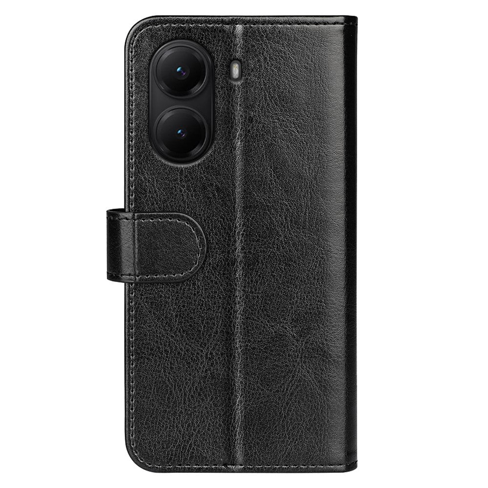 For Xiaomi Poco X7 Pro 5G Wallet Case Crazy Horse Texture Stand Leather Phone Cover