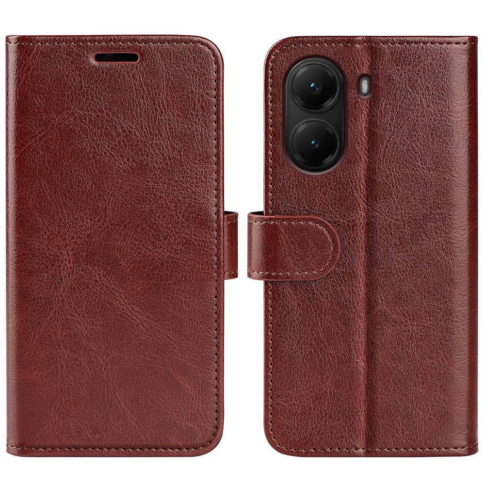 For Xiaomi Poco X7 Pro 5G Wallet Case Crazy Horse Texture Stand Leather Phone Cover