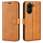 For Xiaomi Poco X7 Pro 5G Stand Case Anti-Scratch Calf Texture Leather Phone Cover