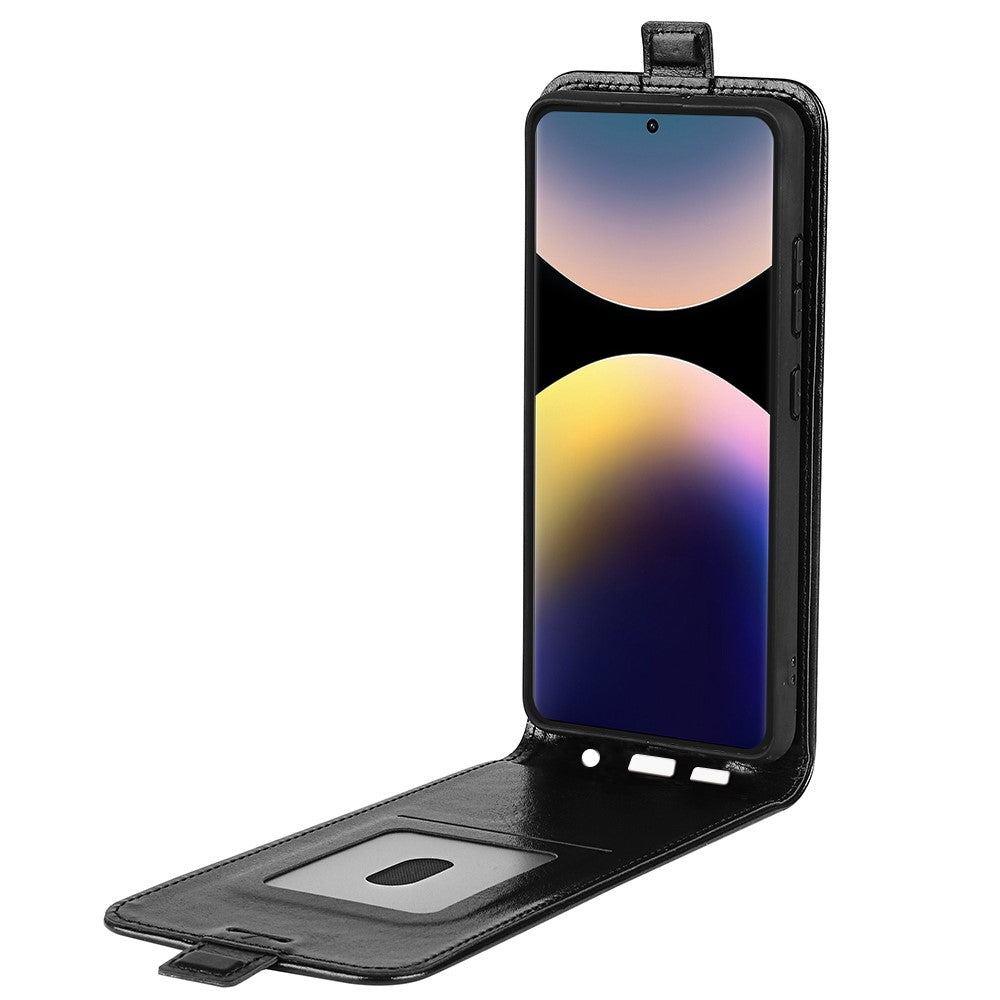 For Xiaomi Redmi Note 14 Pro 4G Case with Card Slots Vertical Flip Leather Phone Cover