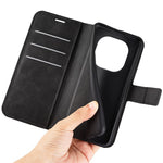 For Xiaomi Redmi Note 14 Pro 4G Stand Case Anti-Scratch Calf Texture Leather Phone Cover