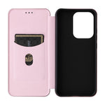 For Oppo Reno13 5G (Global) Case Carbon Fiber Texture Drop-Proof PU Leather Phone Cover