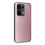 For Oppo Reno13 5G (Global) Case Carbon Fiber Texture Drop-Proof PU Leather Phone Cover