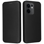 Oppo Reno13 F 5G (Reno 13 FS 5G) / 4G-skal, kolfiberstruktur, fallsäkert PU-läder, mobilskal