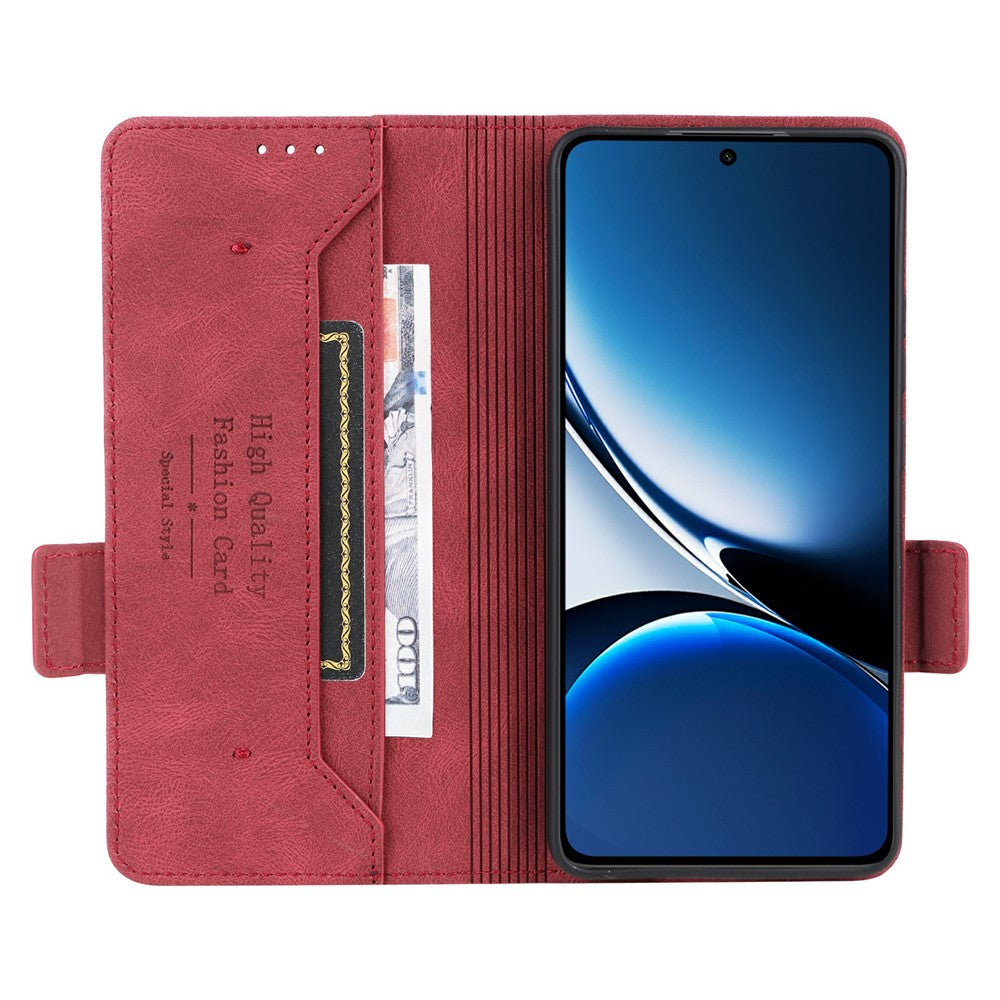 Phone Case for Xiaomi Redmi Turbo 4 5G / Poco X7 Pro 5G Leather Wallet Flip Cover with Hardware Decor