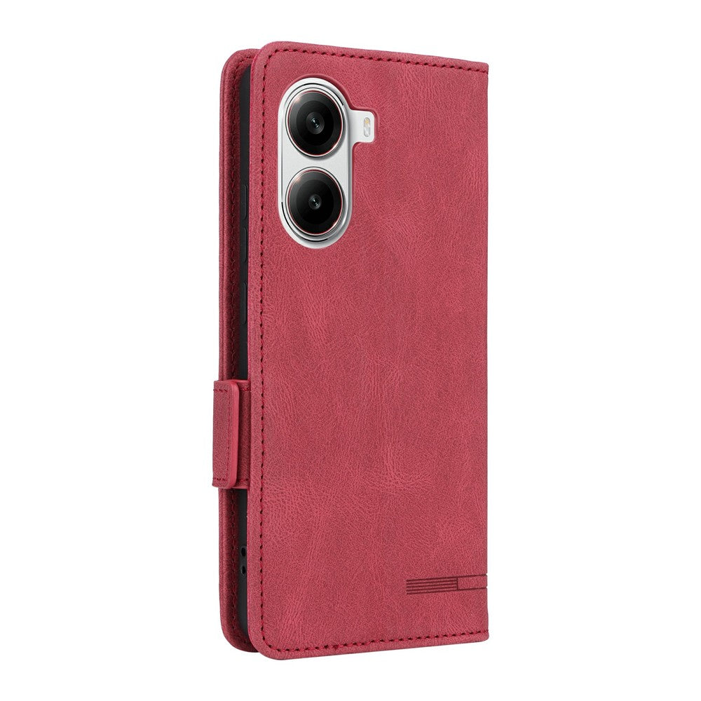 Phone Case for Xiaomi Redmi Turbo 4 5G / Poco X7 Pro 5G Leather Wallet Flip Cover with Hardware Decor