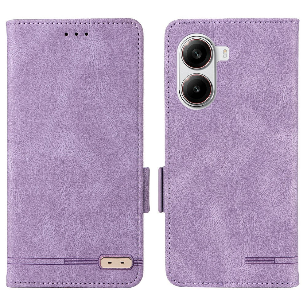 Phone Case for Xiaomi Redmi Turbo 4 5G / Poco X7 Pro 5G Leather Wallet Flip Cover with Hardware Decor