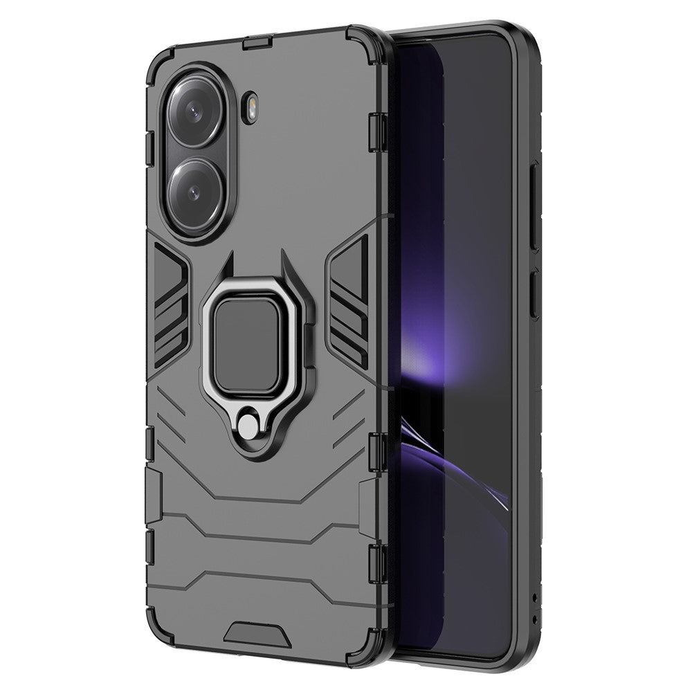 For Xiaomi Redmi Turbo 4 5G Case PC + TPU Protective Phone Cover with Ring Kickstand