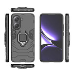 For Xiaomi Redmi Turbo 4 5G Case PC + TPU Protective Phone Cover with Ring Kickstand