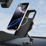 ABEEL For iPhone 16 Pro Max Case Compatible with MagSafe Micro-Embossing PC TPU Aluminum Alloy Leather Phone Cover